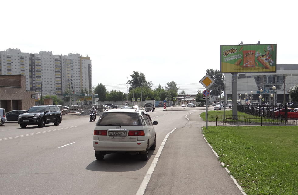 Фотография рекламного носителя, тип: Билборд 3x6, адрес: Партизана Железняка ул., д.46, Красноярск, Красноярский край, Россия. Сторона А1-A3 №534660