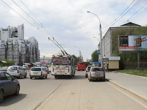 Фотография рекламного носителя, тип: Билборд 3x6, адрес: Байкальская ул., ост. Волжская, Иркутск, Иркутская область, Россия. Сторона А1 №674323
