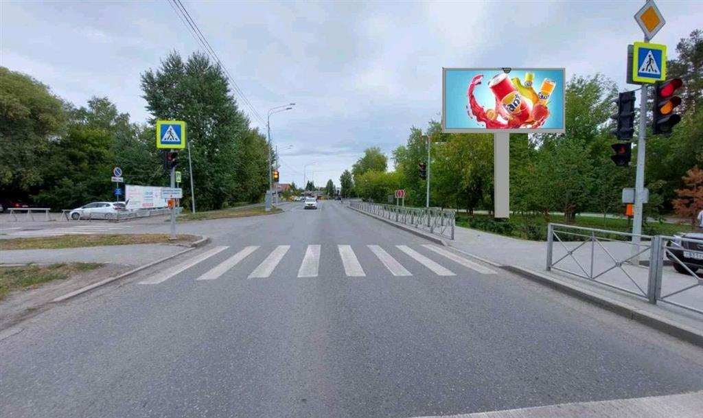 Фотография рекламного носителя, тип: Билборд 3x6, адрес: Барнаульская ул., д.32, Тюмень, Тюменская область, Россия. Сторона Аq1 №1046604
