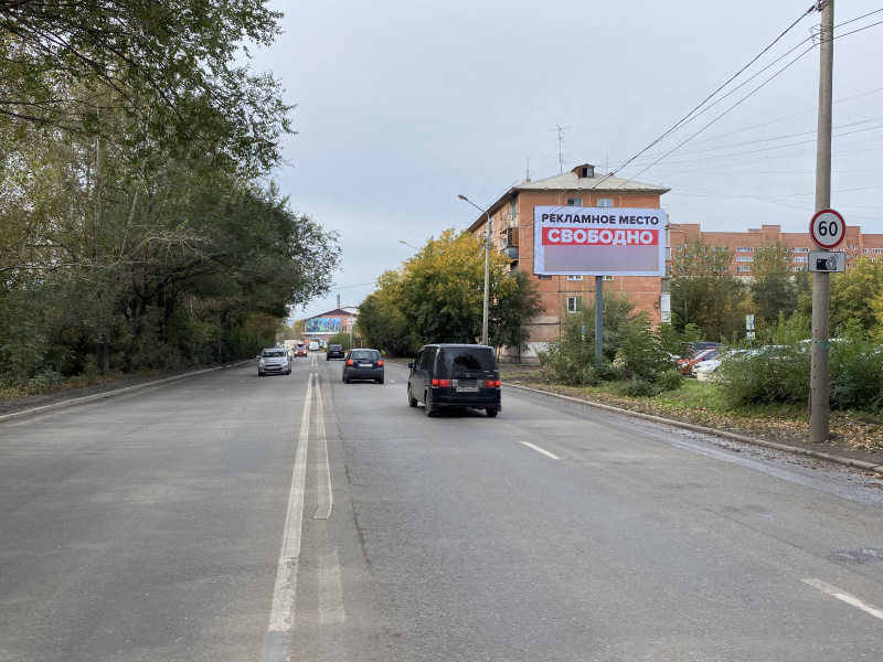 Фотография рекламного носителя, тип: Билборд 3x6, адрес: Семафорная ул., д.329, Красноярск, Красноярский край, Россия. Сторона А №780114