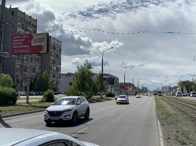 Фотография рекламного носителя, тип: Билборд 3x6, адрес: Карла Маркса пр-т., д.181 X Труда ул., Магнитогорск, Челябинская область, Россия. Сторона Б №780588