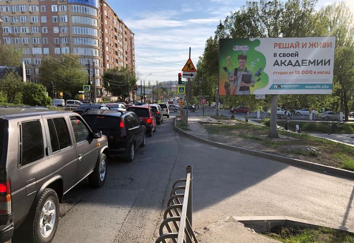 Фотография рекламного носителя, тип: Билборд 3x6, адрес: Киевская ул. Х Троллейбусная ул., д.113/1, Симферополь, Республика Крым, Россия. Сторона А №797648