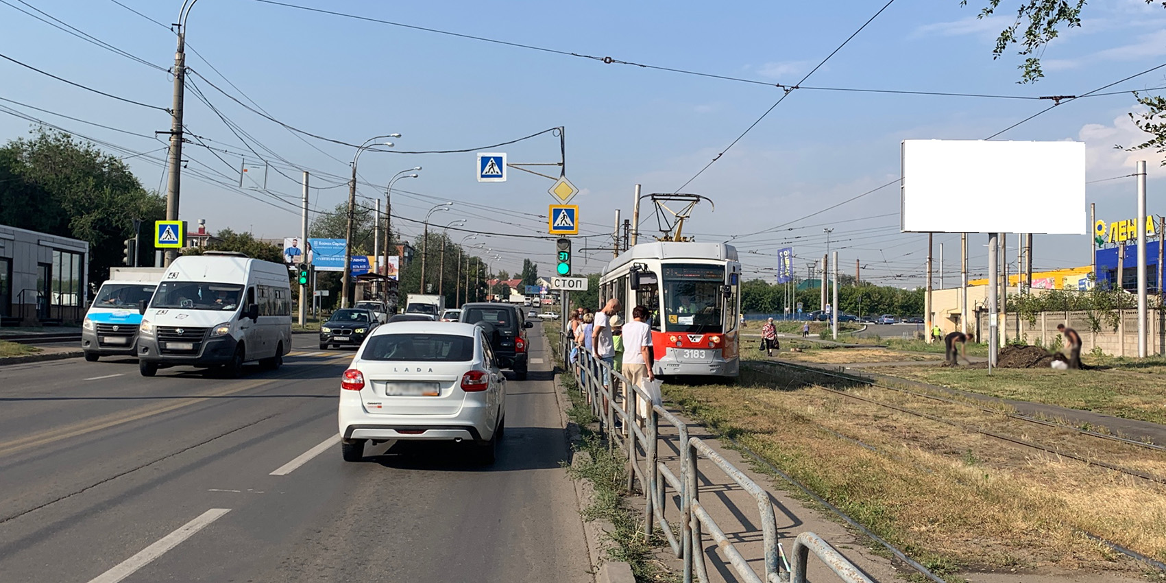 Фотография рекламного носителя, тип: Билборд 3x6, адрес: Вокзальная ул., д.23, Магнитогорск, Челябинская область, Россия. Сторона А №1052257