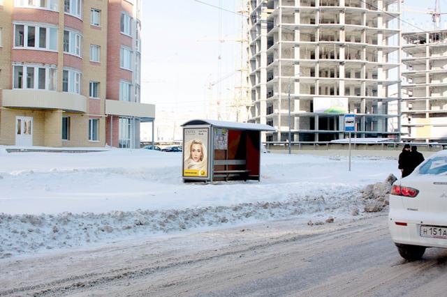 Фотография рекламного носителя, тип: Остановка 1.8x1.2, адрес: Агапкина ул., ост. «Ореховая улица», Тамбов, Тамбовская область, Россия. Сторона Б №550494