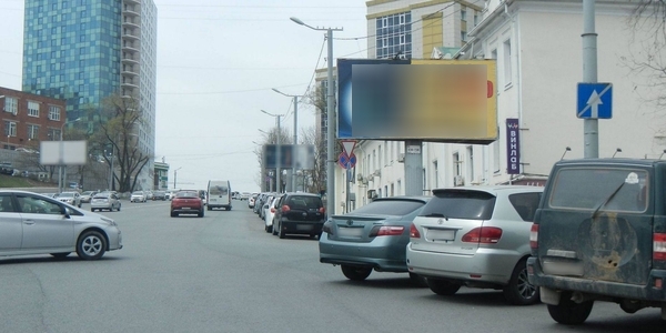Фотография рекламного носителя, тип: Билборд 3x6, адрес: Красного Знамени пр-т., д.45, Владивосток, Приморский край, Россия. Сторона А №767233