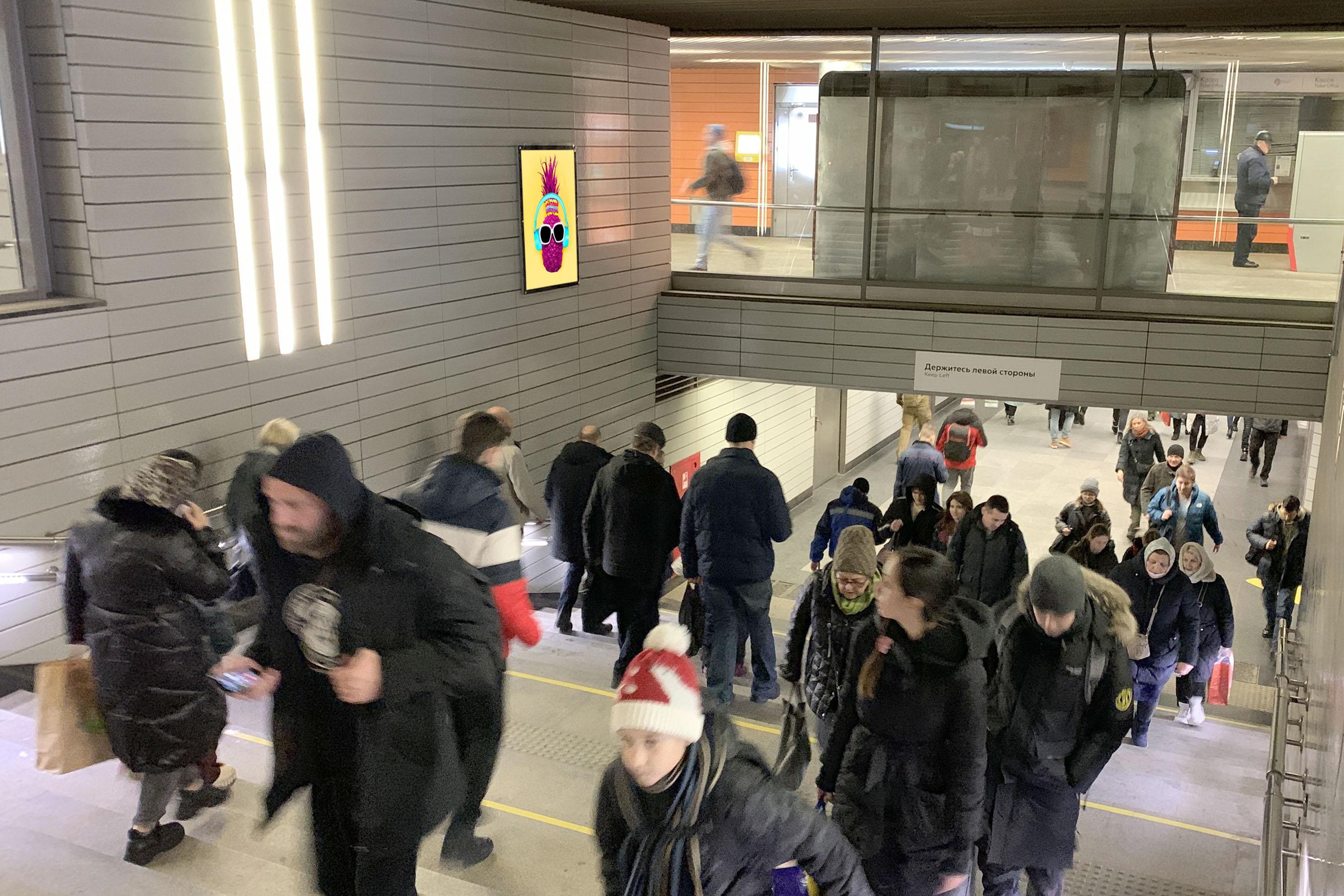 Фотография рекламного носителя, тип: Кристалайт, адрес: Станция метро «Лермонтовский проспект», линия Таганско-Краснопресненская, Москва, Россия. Сторона/вариант №1006384