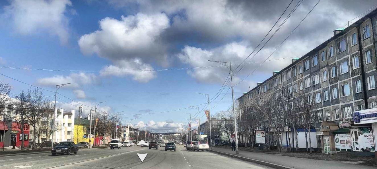 Фотография рекламного носителя, тип: Ситиформат 1.8x1.2, адрес: Тушканова ул., поз.1, Петропавловск-Камчатский, Камчатский край, Россия. Сторона А №777518