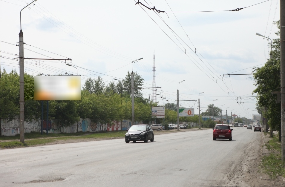 Фотография рекламного носителя, тип: Билборд 3x6, адрес: Коли Мяготина ул., поз.1, Курган, Курганская область, Россия. Сторона Б №701131