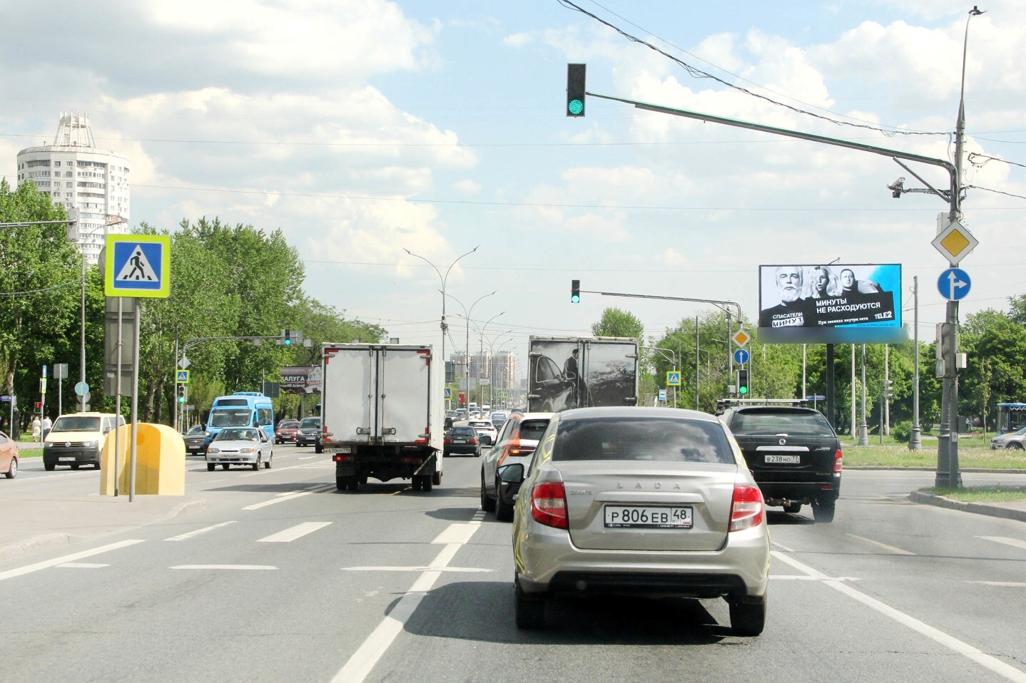 Фотография рекламного носителя, тип: Билборд 3x6, адрес: Волгоградский пр-т., д.156с1 Х Ташкентская ул., Москва, Россия. Сторона Аh1-Аh4 №876050