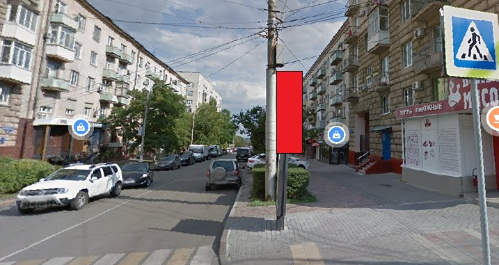 Фотография рекламного носителя, тип: Панель-кронштейн, адрес: Ленина пр-т., поз.6, Волгоград, Волгоградская область, Россия. Сторона A №1096146