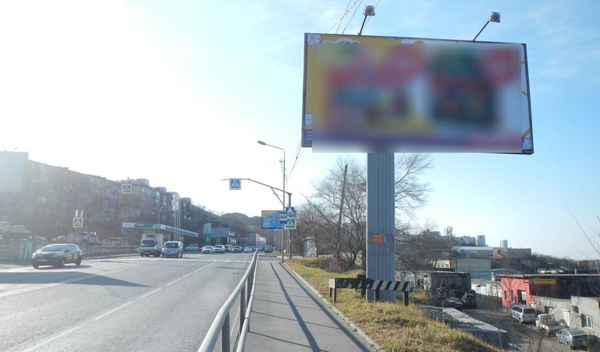 Фотография рекламного носителя, тип: Билборд 3x6, адрес: Вилкова ул., д.7, Владивосток, Приморский край, Россия. Сторона А №767211