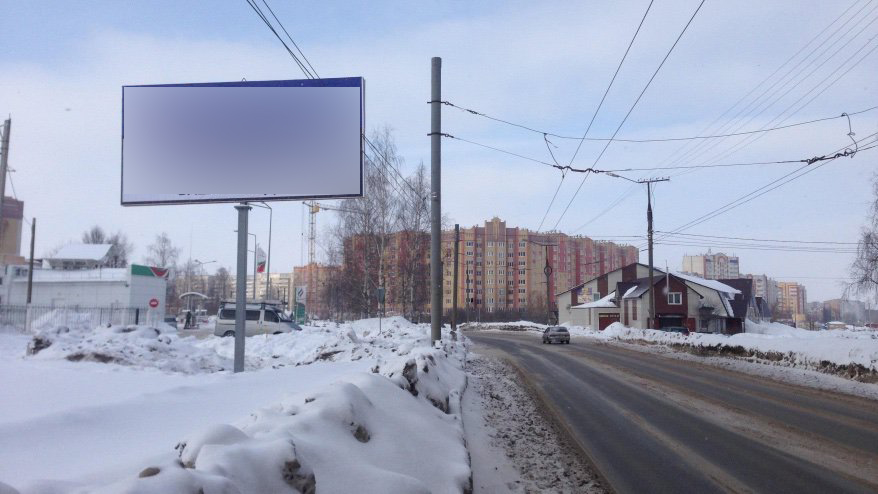 Фотография рекламного носителя, тип: Билборд 3x6, адрес: Суворова ул., д.19б, Йошкар-Ола, Республика Марий Эл, Россия. Сторона B №685936