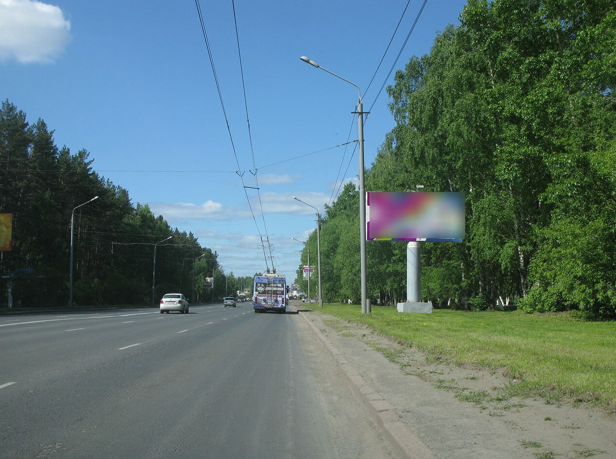 Фотография рекламного носителя, тип: Билборд 3x6, адрес: Иркутский тракт д.128, Томск, Томская область, Россия. Сторона A №1008043