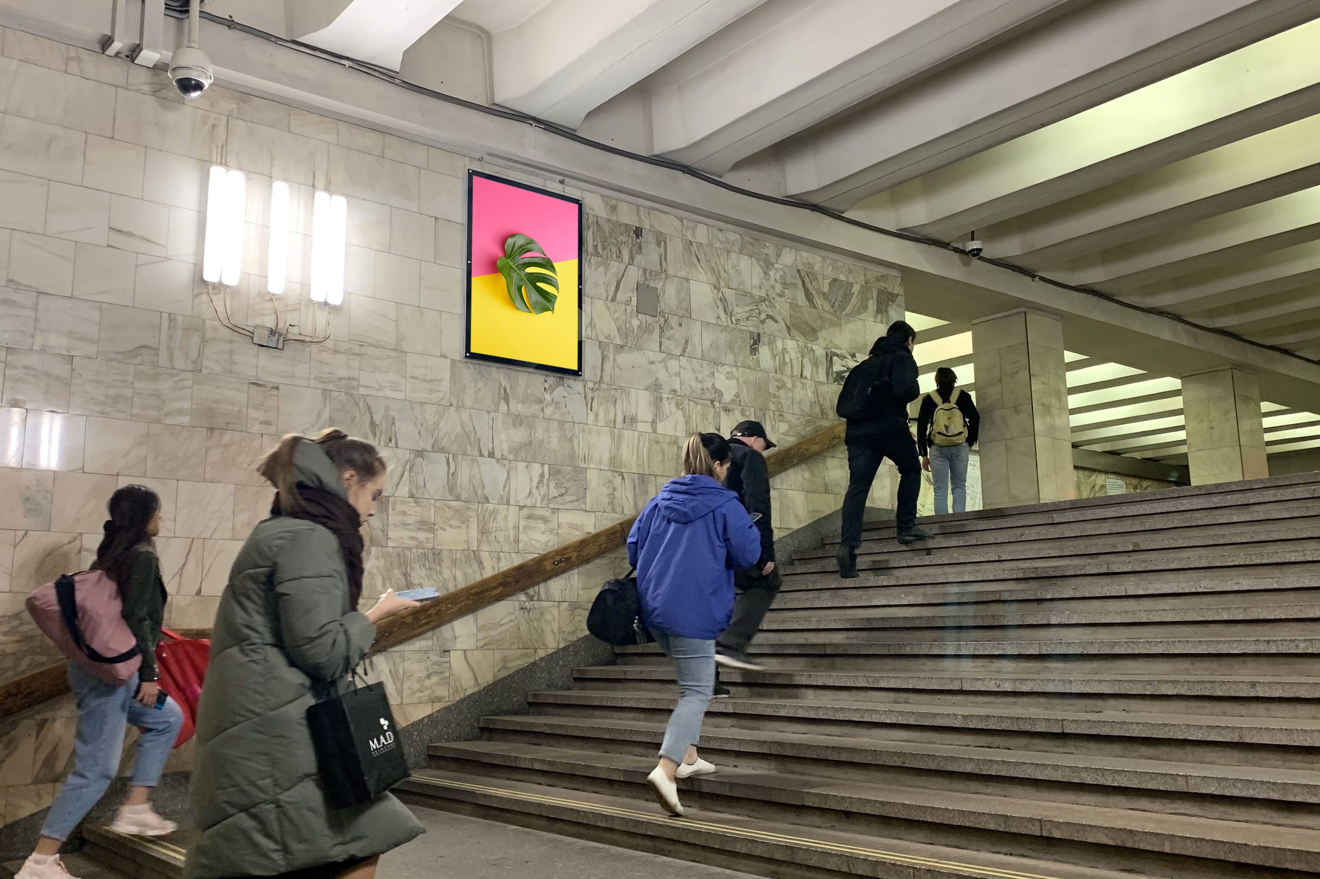 Фотография рекламного носителя, тип: Кристалайт, адрес: Станция метро «Улица Академика Янгеля», линия Серпуховско-Тимирязевская, Москва, Россия. Сторона/вариант №1001966