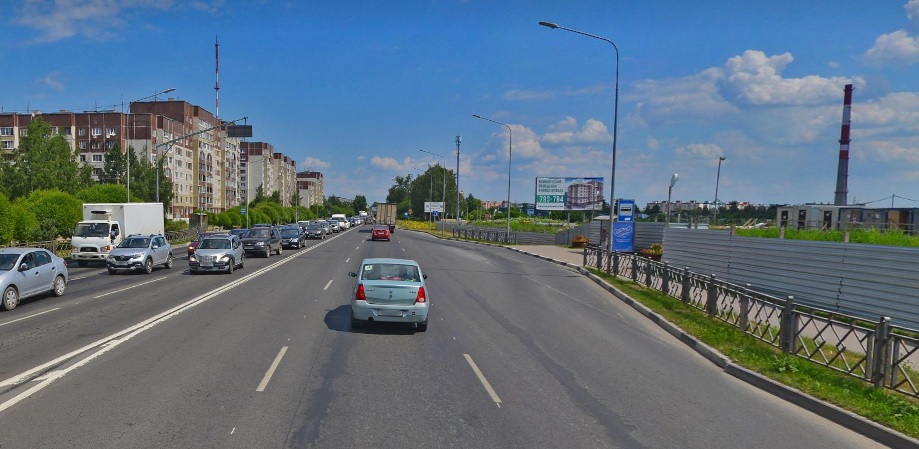 Фотография рекламного носителя, тип: Билборд 3x6, адрес: Рижский пр-т., д.93, Псков, Псковская область, Россия. Сторона A №1007971