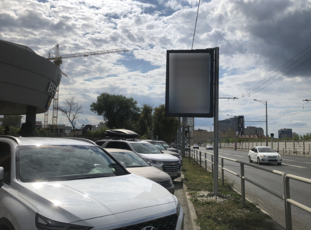 Фотография рекламного носителя, тип: Панель-кронштейн, адрес: Московское ш., д.17, поз.1, Самара, Самарская область, Россия. Сторона В №1080198