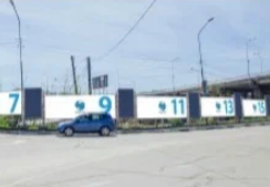 Фотография рекламного носителя, тип: Дорожное ограждение, адрес: Б. Хмельницкого ул., д.16, поз.2, Туапсе, Краснодарский край, Россия. Сторона А №854050