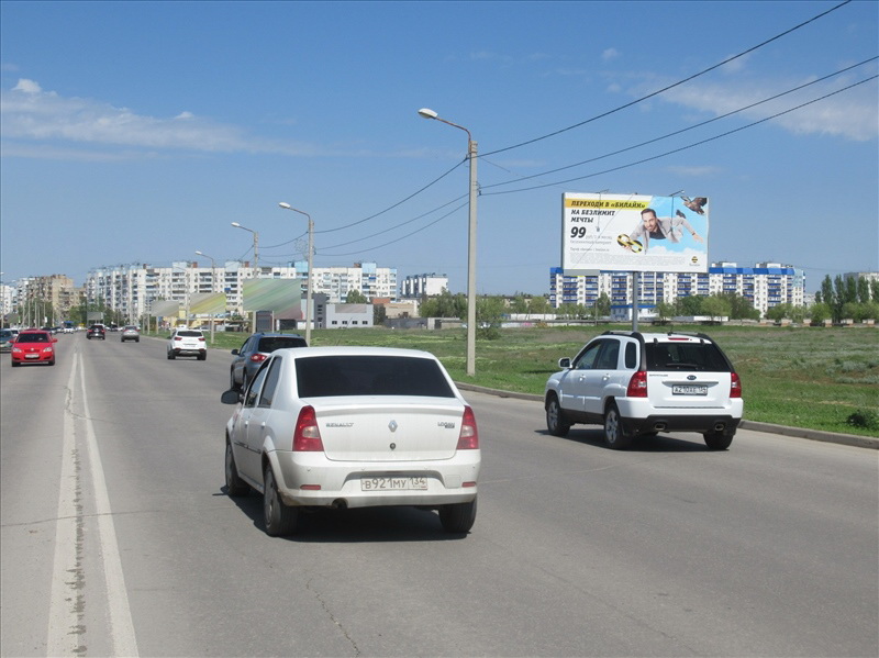 Фотография рекламного носителя, тип: Билборд 3x6, адрес: Карбышева ул., 250м до гипермаркета Лента, Волгоград, Волгоградская область, Россия. Сторона А №538200