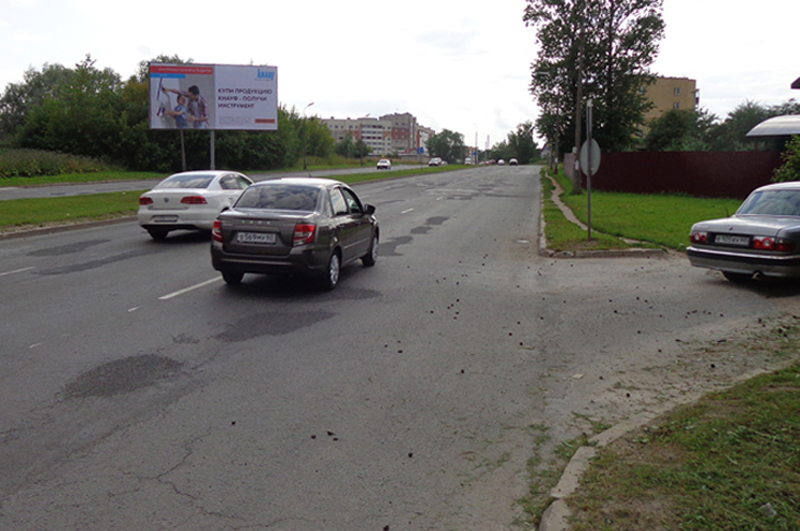 Фотография рекламного носителя, тип: Билборд 3x6, адрес: Энтузиастов пр-т. Х Старотекстильная ул., Псков, Псковская область, Россия. Сторона А2 №798361