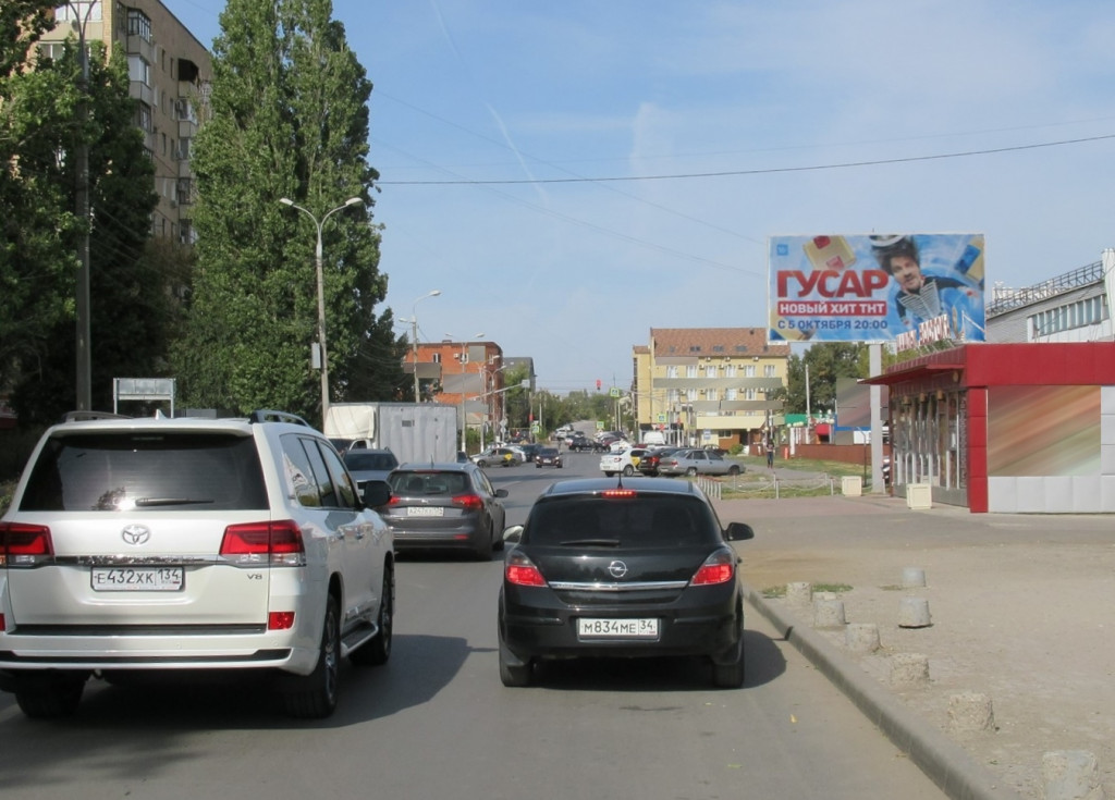 Фотография рекламного носителя, тип: Билборд 3x6, адрес: Ткачева ул., д.11, Волгоград, Волгоградская область, Россия. Сторона А №618081