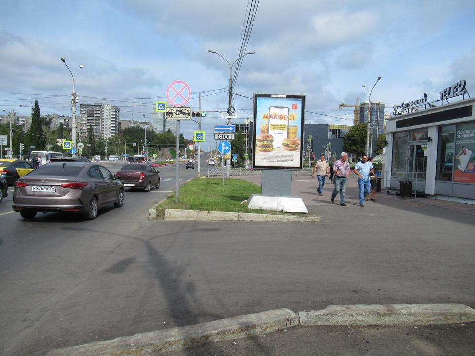 Фотография рекламного носителя, тип: Ситиформат 1.8x1.2, адрес: Попова ул., д.16, Пермь, Пермский край, Россия. Сторона A1-A5 №755887