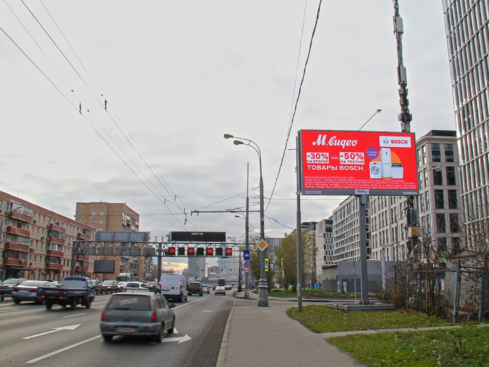 Фотография рекламного носителя, тип: Билборд 3x6, адрес: ТТК, Новая Башиловка ул., д.3, Москва, Россия. Сторона Аh1-Аh4 №938538