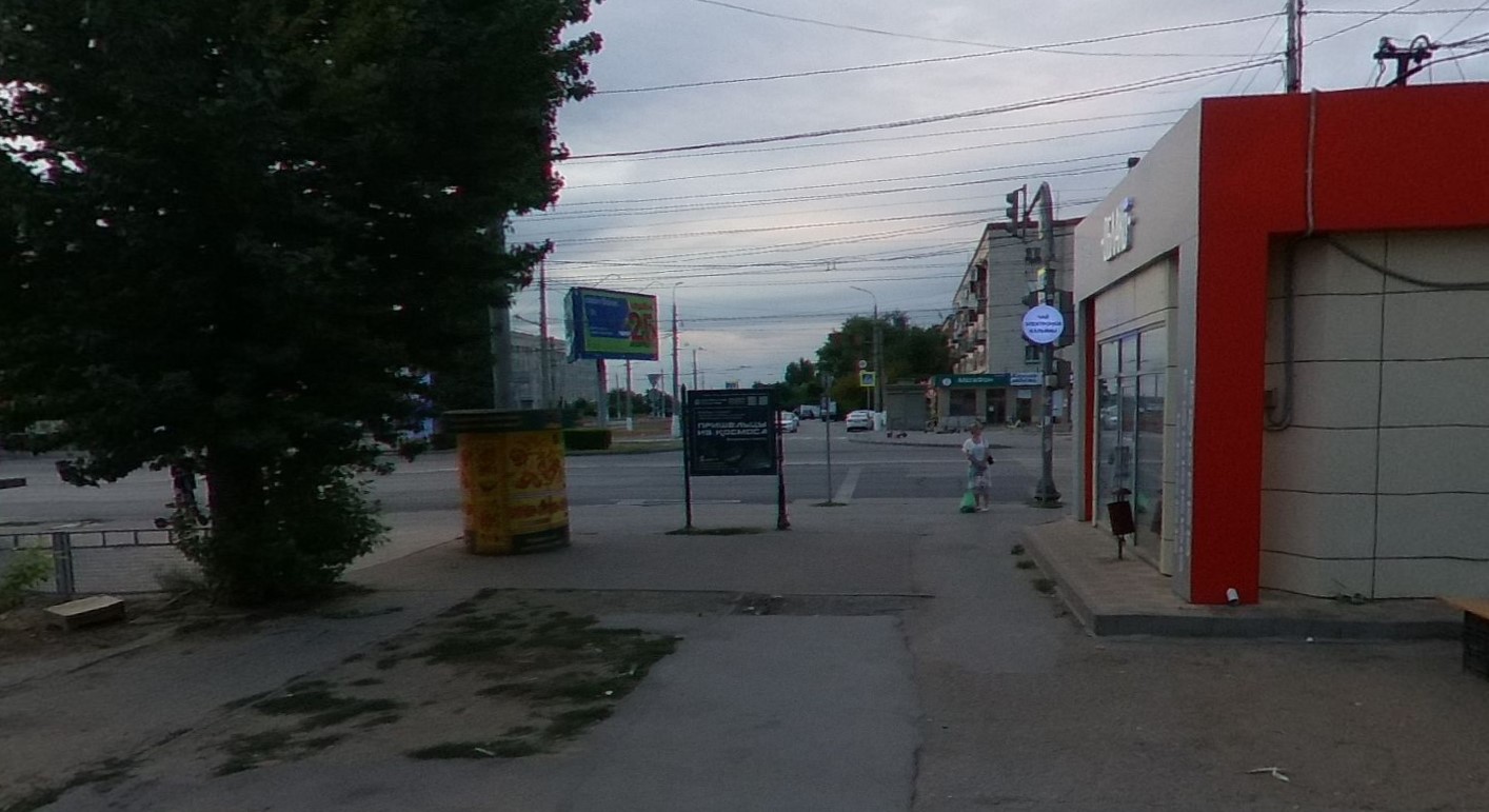 Фотография рекламного носителя, тип: Уличный информационный стенд, адрес: 7-й Гвардейской ул., Волгоград, Волгоградская область, Россия. Сторона B №1077977