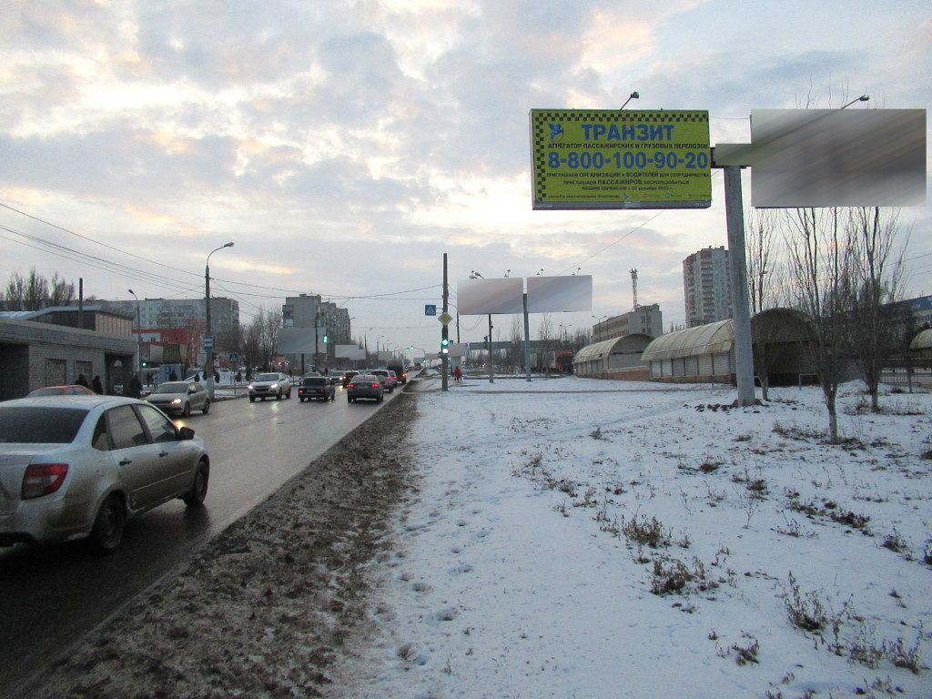 Фотография рекламного носителя, тип: Билборд 3x6, адрес: Землячки ул., д.48, напротив, Волгоград, Волгоградская область, Россия. Сторона А1 (А) №1000477