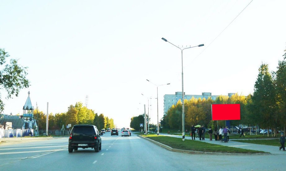 Фотография рекламного носителя, тип: Билборд 3x6, адрес: Нефтяников ул., д.72, Мегион, Ханты-Мансийский автономный округ – Югра, Россия. Сторона А №675251