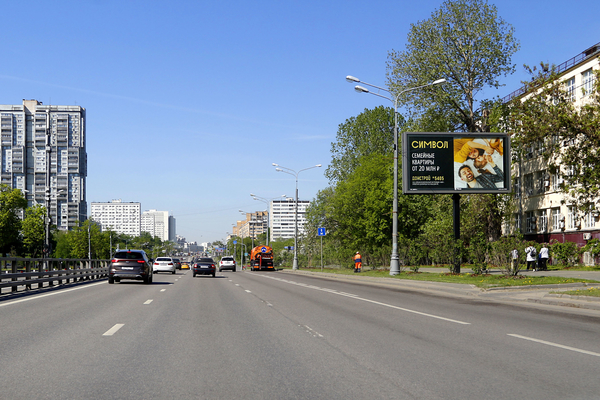 Фотография рекламного носителя, тип: Билборд 3x6, адрес: Черкизовская Б. ул., д.21, стр.2, Москва, Россия. Сторона А1-А5 №639484