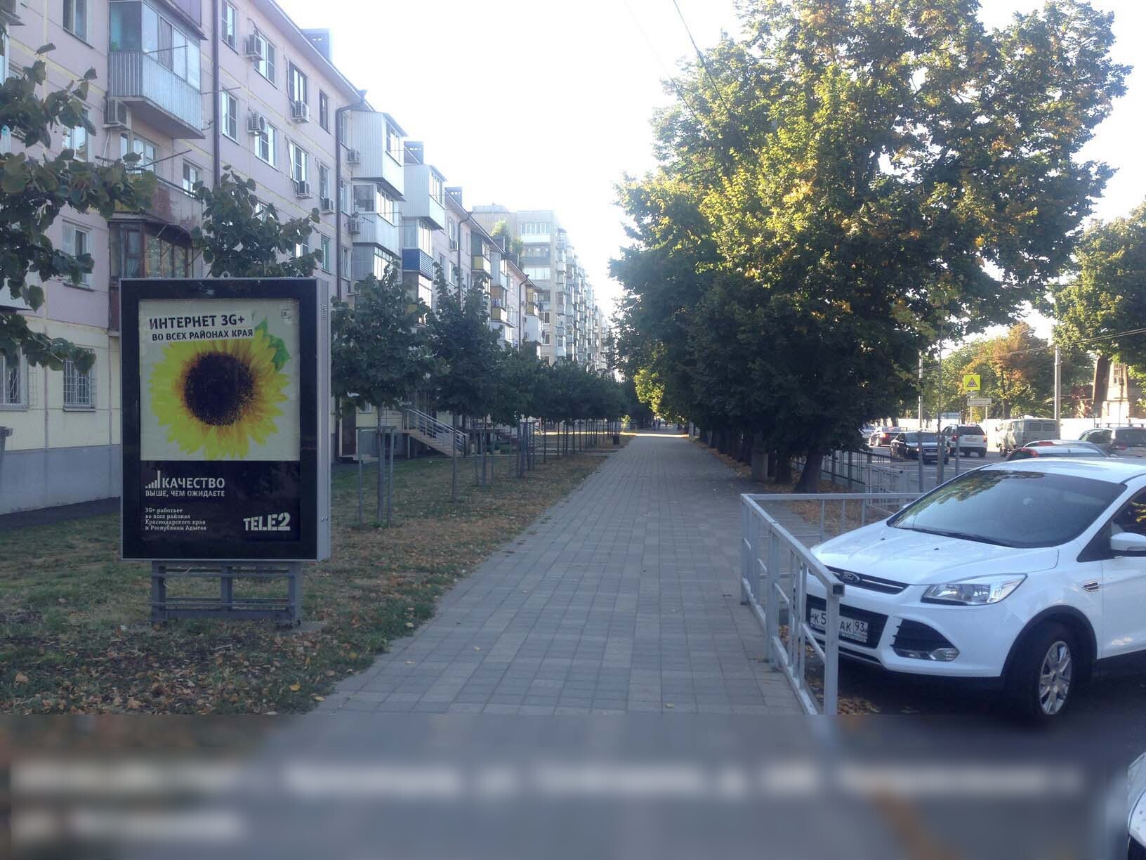 Фотография рекламного носителя, тип: Нестандартный ситиформат, адрес: Селезнева ул., д.100, Краснодар, Краснодарский край, Россия. Сторона В1-B6 №583031