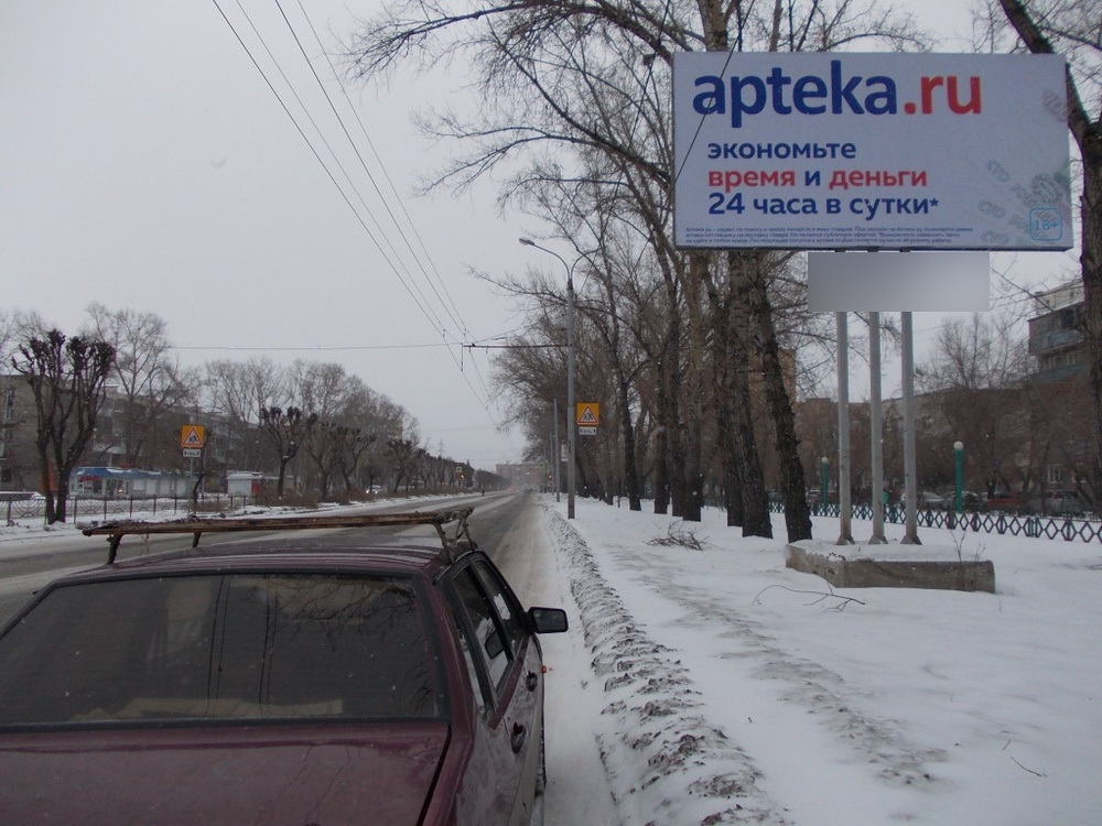 Фотография рекламного носителя, тип: Билборд 3x6, адрес: Дружбы Народов пр-т., д.7, Абакан, Республика Хакасия, Россия. Сторона А №778067