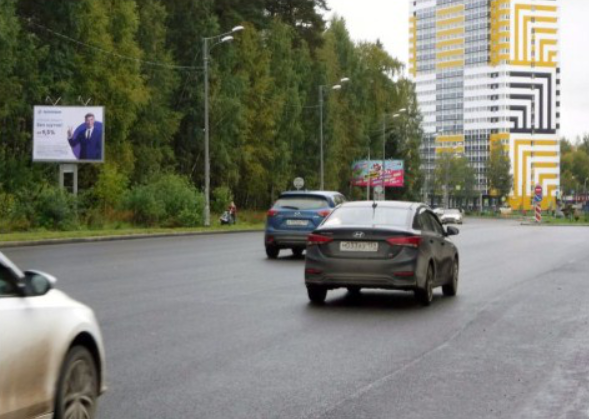 Фотография рекламного носителя, тип: Ситиборд 2.7x3.7, адрес: Калинина ул. Х А. Ушакова ул., Пермь, Пермский край, Россия. Сторона B №769816