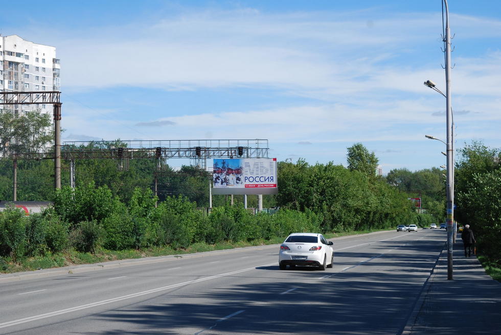 Фотография рекламного носителя, тип: Билборд 3x6, адрес: Восточная ул., д.36 X Советская ул., Екатеринбург, Свердловская область, Россия. Сторона Б №858763