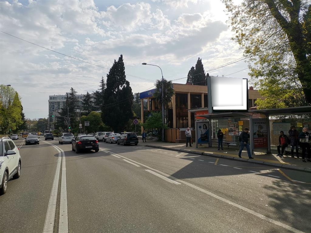 Фотография рекламного носителя, тип: Ситиборд 2.7x3.7, адрес: Горького ул., д.15, Сочи, Краснодарский край, Россия. Сторона A1-A5 №945522