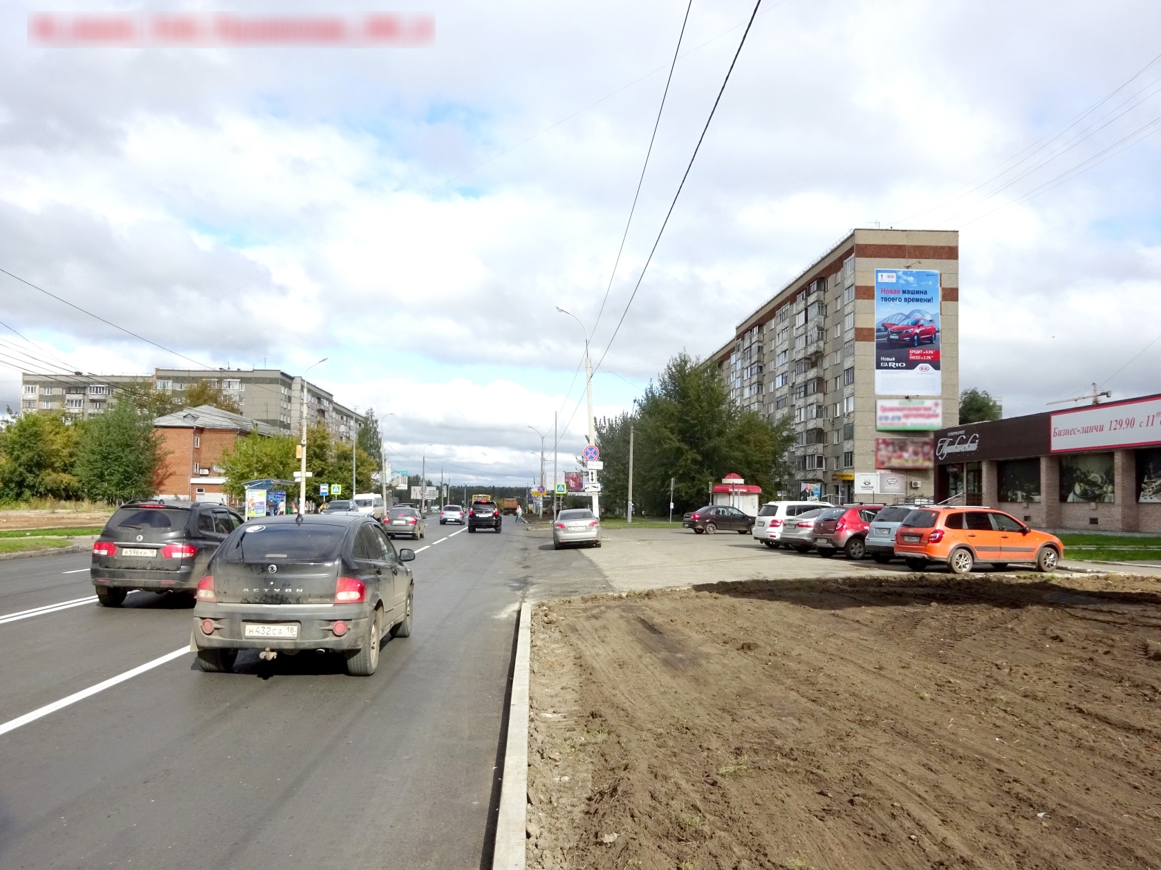 Фотография рекламного носителя, тип: Брандмауэр, адрес: Пушкинская ул., д.290, Ижевск, Республика Удмуртия, Россия. Сторона А №628552