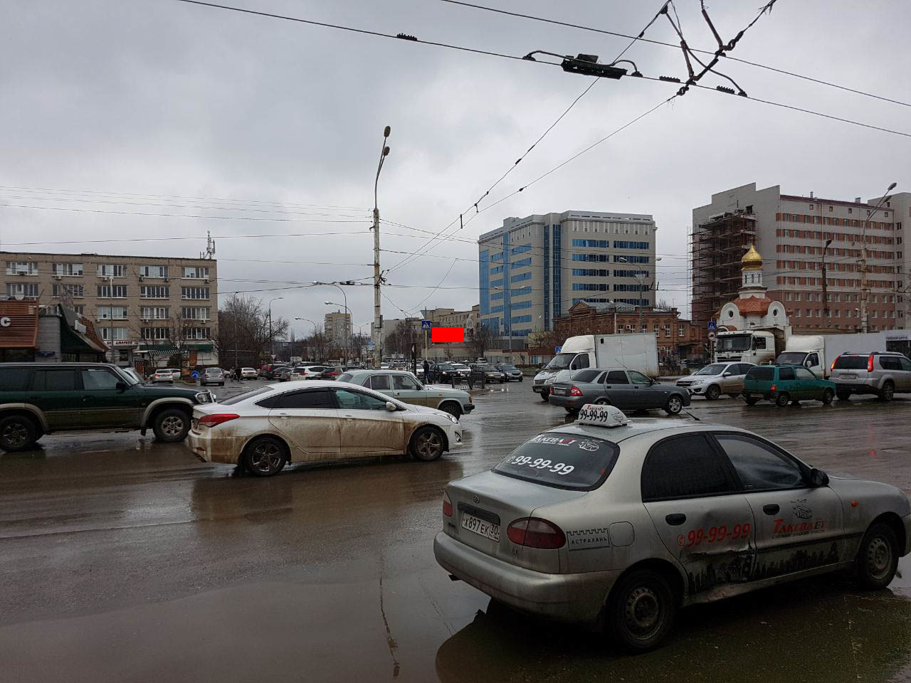 Фотография рекламного носителя, тип: Билборд 3x6, адрес: Татищева ул., д.2, Астрахань, Астраханская область, Россия. Сторона А №700773