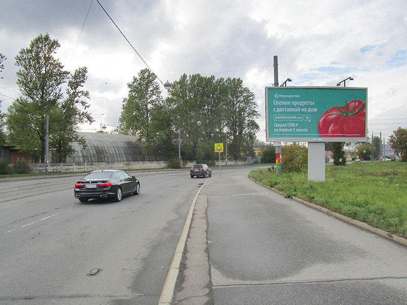 Фотография рекламного носителя, тип: Билборд 3x6, адрес: Трефолева ул., д.42, корп.3, поз.2, Санкт-Петербург, Россия. Сторона А №639171
