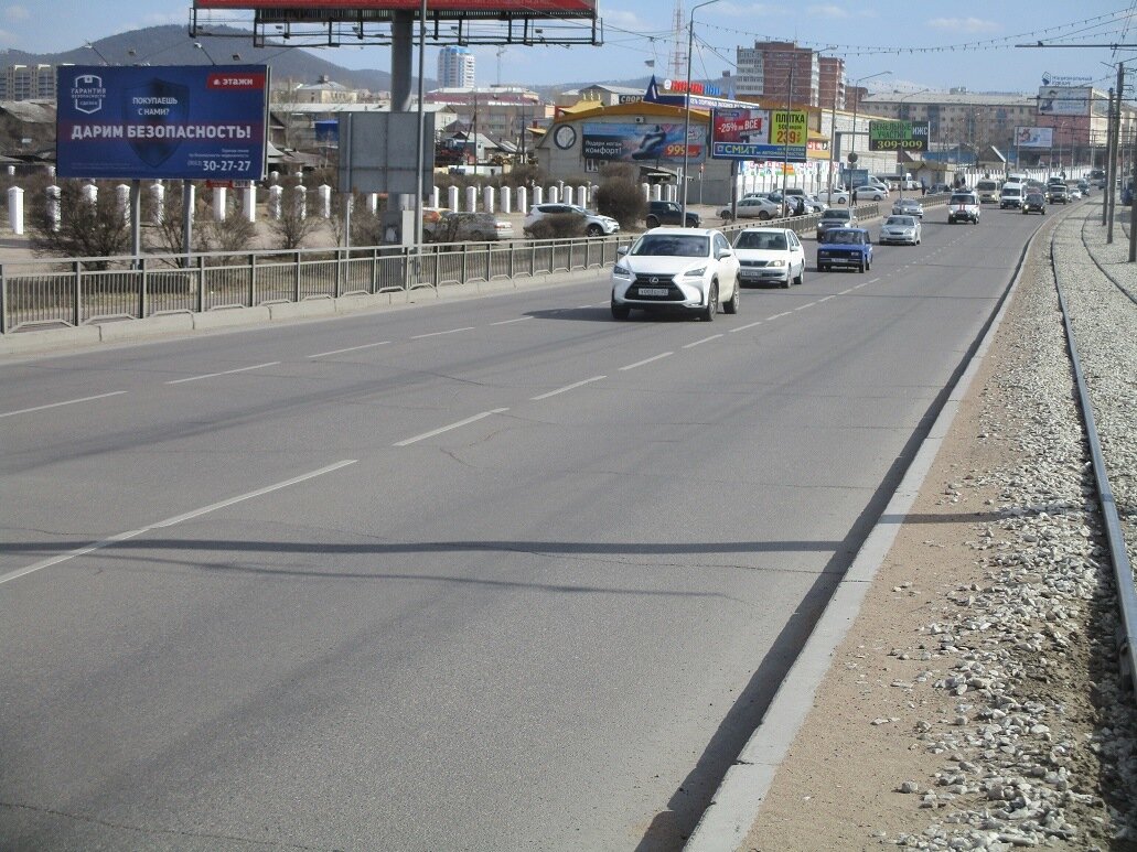 Фотография рекламного носителя, тип: Билборд 3x6, адрес: Бабушкина ул., въезд на Удинский мост, поз.1, Улан-Удэ, Республика Бурятия, Россия. Сторона В №697082