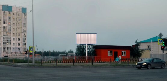 Фотография рекламного носителя, тип: Билборд 3x6, адрес: Ханты-Мансийская ул., д.16а, Нижневартовск, Ханты-Мансийский автономный округ – Югра, Россия. Сторона Б1-Б3 №853750