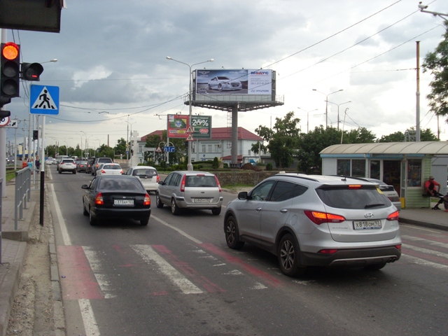 Фотография рекламного носителя, тип: Суперсайт 4x12, адрес: Индустриальная ул. Х Захарова ул., Краснодар, Краснодарский край, Россия. Сторона А №492660