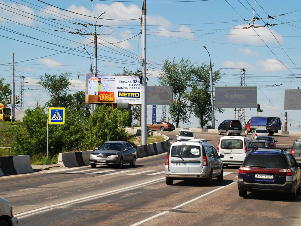 Фотография рекламного носителя, тип: Билборд 3x6, адрес: Сергеева ул. Х Аргунова ул., Иркутск, Иркутская область, Россия. Сторона B2 №673776
