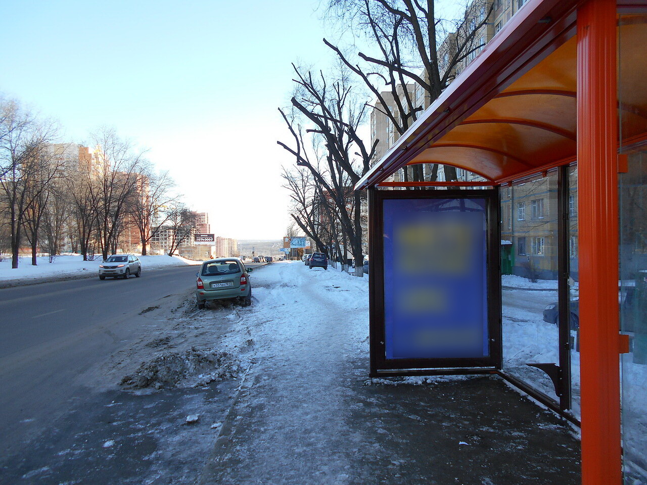 Фотография рекламного носителя, тип: Остановка 1.8x1.2, адрес: Орбитальная ул., ост. ВорР "Орбитальная 54", поз.2, Ростов-на-Дону, Ростовская область, Россия. Сторона А №831706