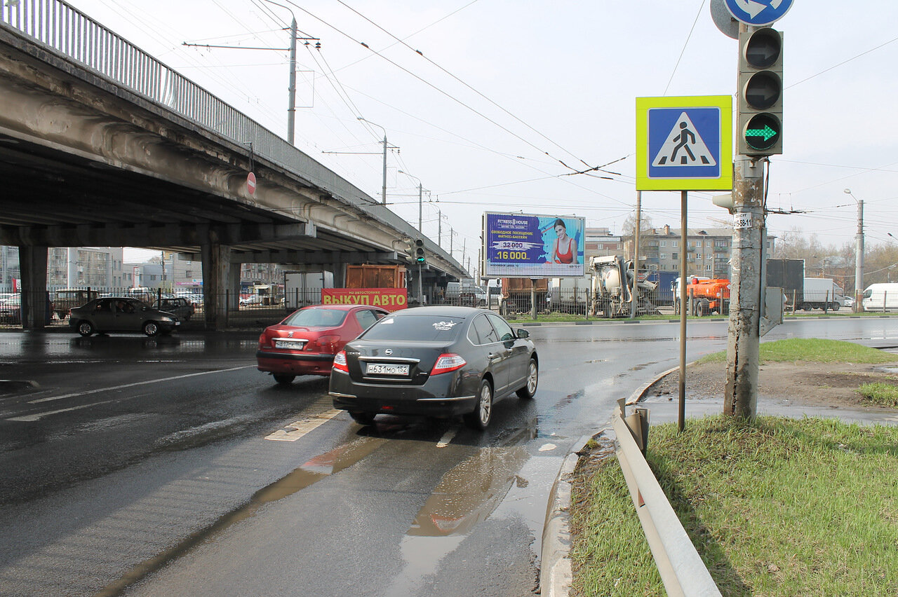 Фотография рекламного носителя, тип: Билборд 3x6, адрес: Московское ш., д.141, Нижний Новгород, Нижегородская область, Россия. Сторона А1-А3 №837451
