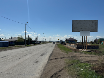 Фотография рекламного носителя, тип: Билборд 3x6, адрес: Калинино с., магазин «Огоньки», Абакан, Республика Хакасия, Россия. Сторона A №1323899