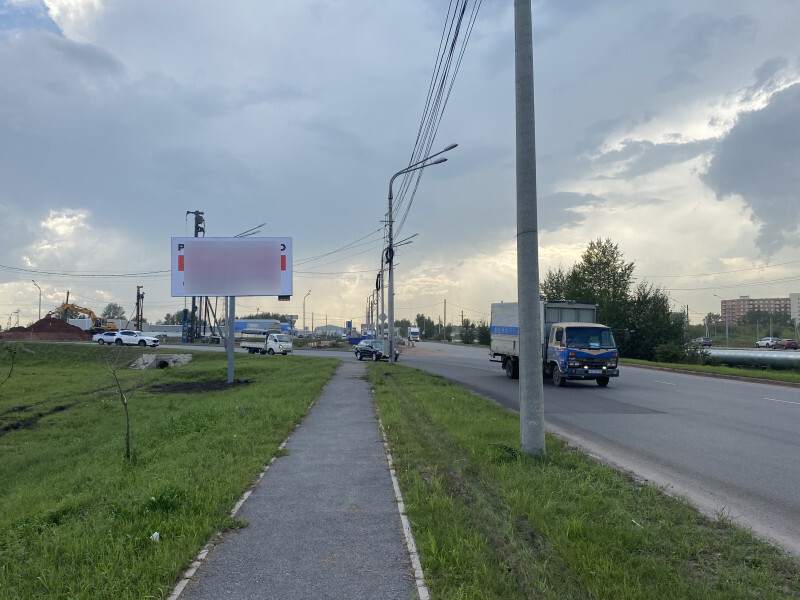 Фотография рекламного носителя, тип: Билборд 3x6, адрес: Северное ш., д.35, стр.3, Красноярск, Красноярский край, Россия. Сторона Б №848125