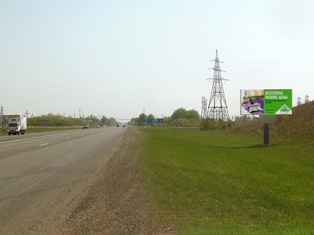 Фотография рекламного носителя, тип: Билборд 3x6, адрес: Омск - Челябинск а/д., 801 050м, справа, Омск, Омская область, Россия. Сторона A №382292
