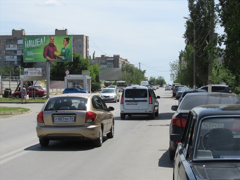 Фотография рекламного носителя, тип: Билборд 3x6, адрес: Ткачева ул., д.11, Волгоград, Волгоградская область, Россия. Сторона Б №618082