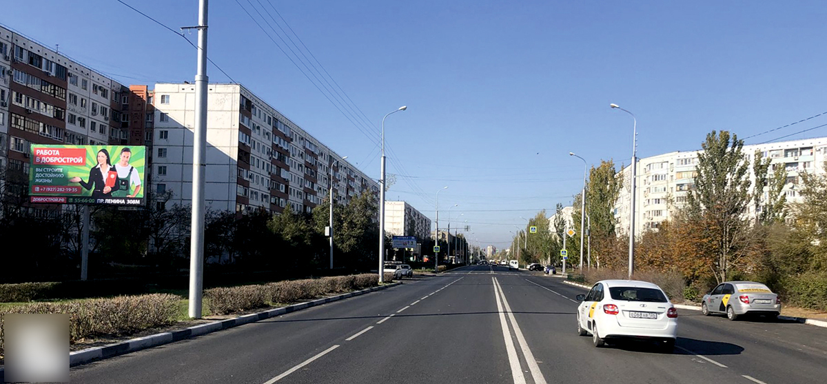 Фотография рекламного носителя, тип: Билборд 3x6, адрес: Мира ул. Х 40 лет Победы ул., Волжский, Волгоградская область, Россия. Сторона Б №583797