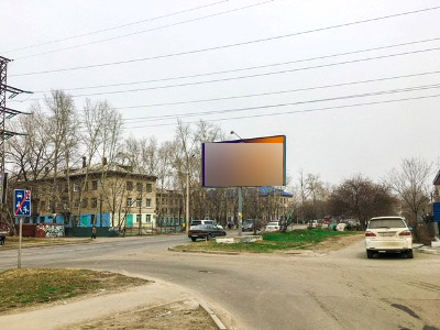 Фотография рекламного носителя, тип: Билборд 3x6, адрес: Суворова ул. Х Парусная ул., д.34, Хабаровск, Хабаровский край, Россия. Сторона А №665347